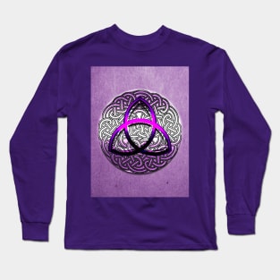 Purple triquetra Long Sleeve T-Shirt